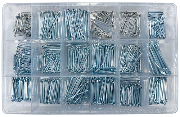 Split Pin Assortment Kit (Approx Qty 850)