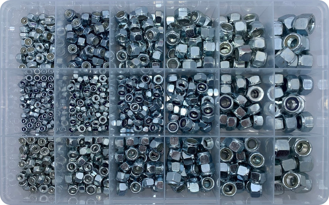 Nylon Insert Locknut Assortment Kit (Approx Qty 770)