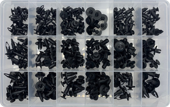 Screw Type Plastic Scrivet Assortment Kit  (Approx Qty 194)