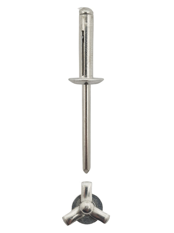 Tri Fold Rivet 6-10 - Aluminium Rivet (Qty 200)