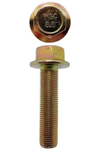 M12 X 50mm X 17mm A/F Non-Serrated 1.25 Pitch Hex Flange Set Screw Fine (Qty 200)