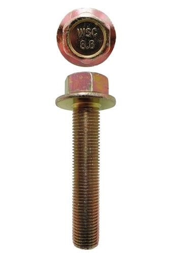 M12 X 60mm X 17mm A/F Non-Serrated 1.25 Pitch Hex Flange Set Screw Fine (Qty 200)