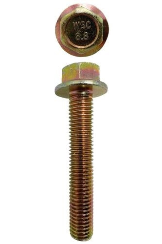 M12 X 70mm X 17mm A/F Non-Serrated 1.75 Pitch Hex Flange Set Screw Coarse (Qty 50)