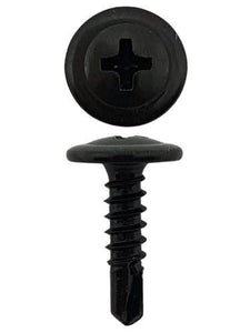 8g X 1/2 Or 8-18 X 12mm Button Head Self Driller Black (Qty 2,000)