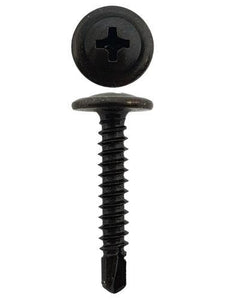 8g X 1 Or 8-18 X 25mm Button Head Self Driller Black (Qty 2,000)