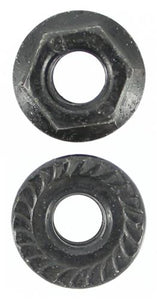 M5 X 0.8 Pitch Serrated Flange Nut Zinc Black (Qty 1,000)