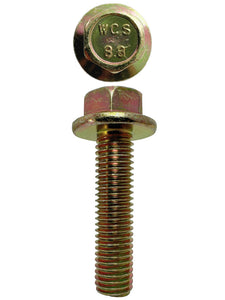 M10 X 40mm X 14mm A/F X 1.5p Non-Serrated Hex Flange Set Screw Coarse (Qty 200)