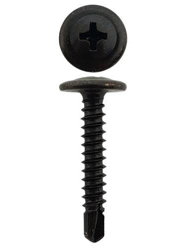 8g X 1 Or 8-18 X 25mm Button Head Self Driller Black (Qty 500)