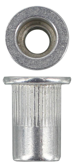 M6 Flat Splined Aluminium Rivnut (Qty 40)