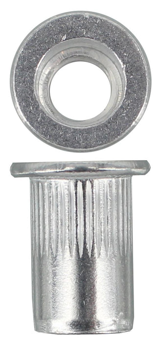 M8 Flat Splined Aluminium Rivnut (Qty 20)