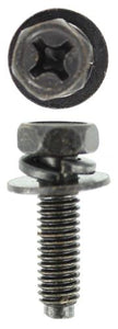 Sems - M6 X 20mm Sems Black Combination Head 2 Washer (Qty 100)